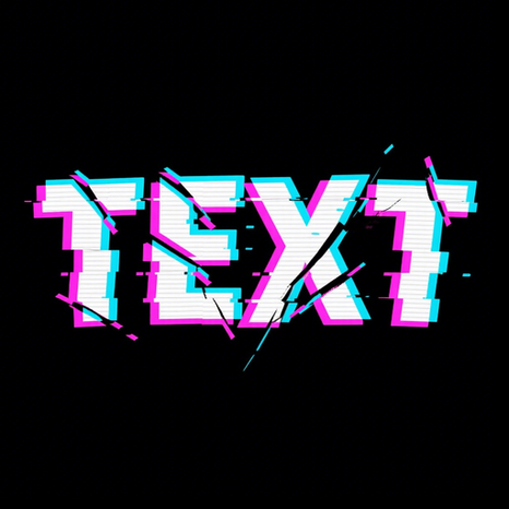 Glitch Text logo