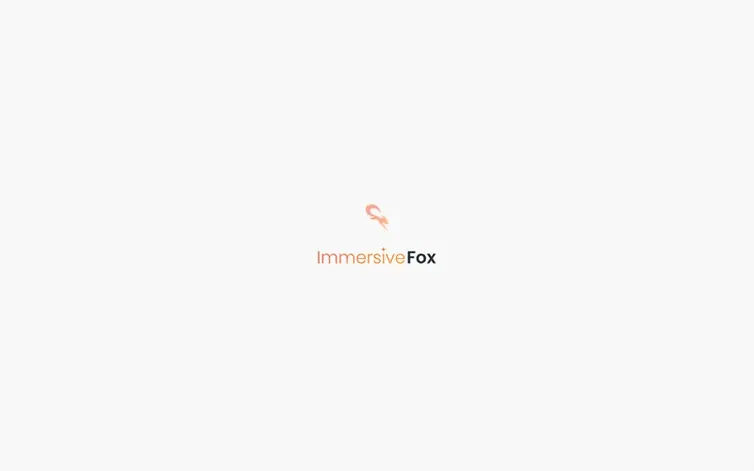 Screenshot of the Immersive Fox homepage
