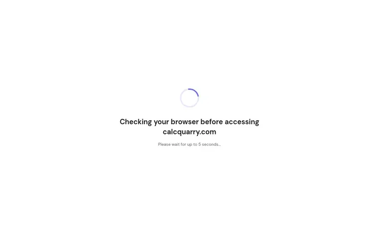 Screenshot of the CalcQuarry homepage