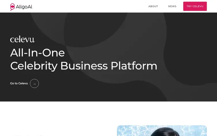 Screenshot of the Aligo AI homepage